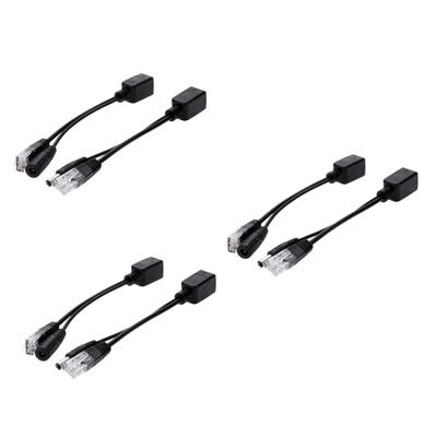 Angoily 6pcs Poe Splitter Adapter Cable Over Ethernet Splitter Poe Injector Range