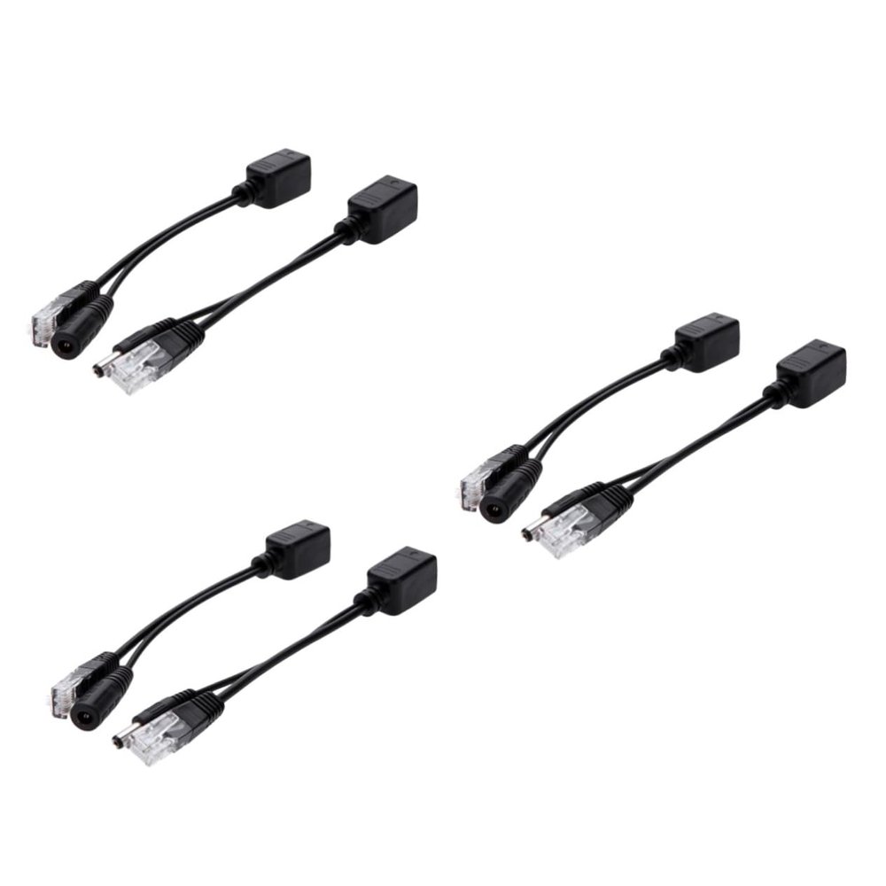 Angoily 6pcs Poe Splitter Adapter Cable Over Ethernet Splitter Poe Injector Range