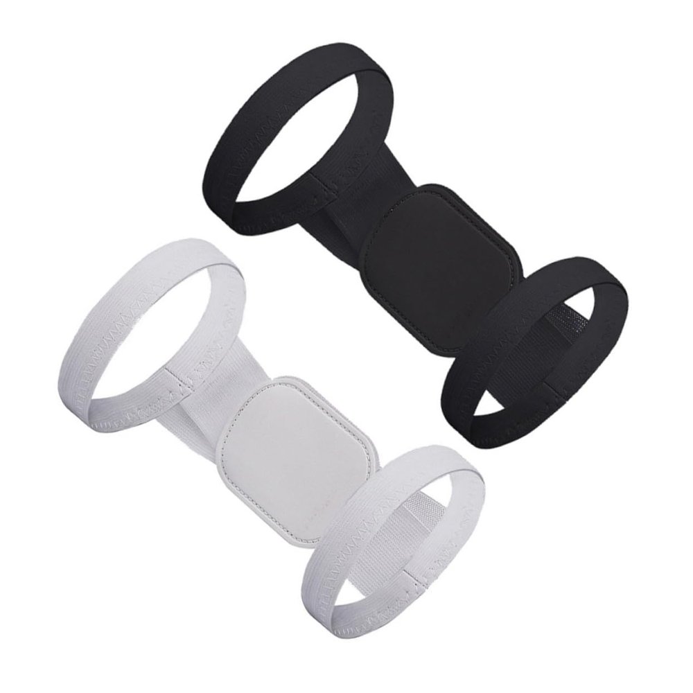 FOMIYES 2pcs Humpback Belt Posture Support for Adults Back Straightener High-viscosity Stickers Black White for Daily Use and Hunchback Relief