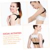 FOMIYES 2pcs Humpback Belt Posture Support for Adults Back Straightener High-viscosity Stickers Black White for Daily Use and Hunchback Relief view 2