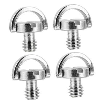Homoyoyo 4pcs Camera Screw Tripod Screws for Quick Release Plate Design for Secure Mounting of Cameras and Accessories