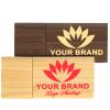 Wooden Custom USB Flash Drive 128MB 50 Pack TATMOHIK Walnut/Maple/Bamboo Wood Customized Thumb Drives Personalized Logo USB Stick Bulk Magnetic Cap for Corporate Gifts, Trade Shows, Holiday Events view 1