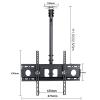 Ceiling TV Mount, Hanging Full Motion TV Mount Bracket, Adjustable Height Telescoping Tilt and Swivel, Fits 40-75inch TVs (Size : 2.5m) (1.5m) view 2
