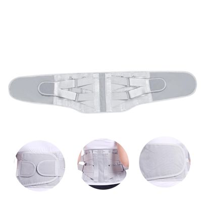 FOMIYES Breathable Waist Support Belt Plate for Lumbar Brace Therapy Gray s Reduces Spinal Pressure Easy to Wear Design for Back
