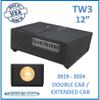2019-2024 Sierra Extended Cab 12" Sub Box Subwoofer Enclosure TW3 view 2
