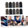 FRCOLOR 15pairs Breathable Finger Sleeves for Mobile Gaming Touchscreen Covers Comfortable for Gaming Sessions Prevents Oil and Fingerprints view 2