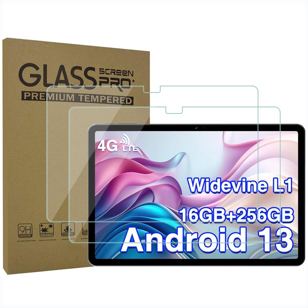AKNICI 2-Pack Tempered Glass Screen Protector for DOOGEE T30S 2.4K 11 Inch Tablet/DOOGEE T30 PRO 11 Inch Tablet, Ultra Clear Transparency Anti-Scratch 9H Hardness