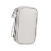 Angoily Headphone Box Protective Cover Small Organizer Bag for Electronics Travel Cord Organizer Cable Accessories Charger Case Gray view 1