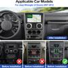 2GB+64GB Car Radio Stereo for Jeep Wrangler 2007 2008 2009 2010 (4 Door) with Wireless Carplay Android Auto 9" Android Touch Screen Car Stereo with GPS Navigation HiFi WiFi Bluetooth FM Backup Camera view 2