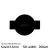 AMNOUR Single Slit Grating Diffraction gratie Optical Ultra-Precision Slits D7.5mm Slit Width 200um Stainless Steel Blackening, JTSF9648 view 2