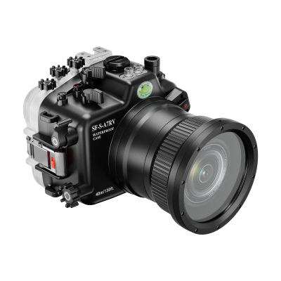 Sea frogs Underwater Camera Case Compatible with Sony A7RV for FE 28-70 F3.5-5.6 OSS Lens IPX8 40m/130ft Maximum Diving Depth A7R-5 Waterproof Camera Housing for Diving, Surfing, Rowing, Skiing A7R-V