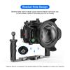 Sea frogs Underwater Camera Case Compatible with Sony A7RV for FE 28-70 F3.5-5.6 OSS Lens IPX8 40m/130ft Maximum Diving Depth A7R-5 Waterproof Camera Housing for Diving, Surfing, Rowing, Skiing A7R-V view 4