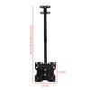 TV Ceiling Mount, TV Bracket Fits 14-32 Inch LED TVs Flat Screen Display, TV Pole Mount Holds Up to 66lbs/30kg, Max 200x200 Mm (Size : 0.4-2.9m) (0.5) view 2