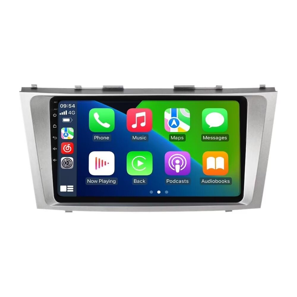 Android Radio Stereo for Toyota Camry 2007-2011, Biorunn 9 inch Octa Core GPS Navi Wireless Wired Car-Play Android Auto Head Unit IPS FM AM RDS DSP, 6GB RAM 128GB ROM