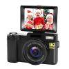 Cameras for Photography 2.7k Camera D1 3.0 MP Photographic Camera 4X Zoom Rotating Screen Professional EIS Video Camera W/h YouTube (Bundle : US Plug Color : Black) view 1