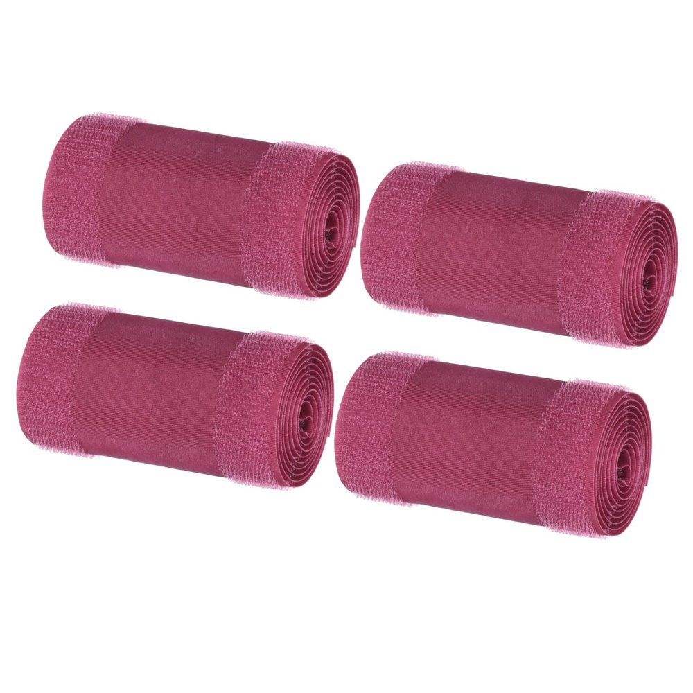 MECCANIXITY Carpet Cord Cover 3.3 Ft x 4" Grip Floor Cable Protector Management for Commercial Carpet and Loop Style Rugs Prevent Tripping Nylon Polyester Blend Red 4Pcs