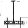 QICBYING TV Mount Stands TV Wall Mount Ceiling TV Mount Bracket, Full Motion 360 Deg Rotation Tilt Swivel TV Mount, Can 90 Flip Down (Size : 65-100cm) view 2