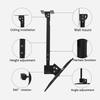 QICBYING TV Mount Stands TV Wall Mount Ceiling TV Mount Bracket, Full Motion 360 Deg Rotation Tilt Swivel TV Mount, Can 90 Flip Down (Size : 65-100cm) view 4