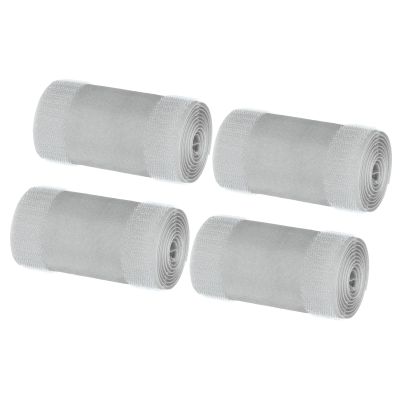 MECCANIXITY Carpet Cord Cover 3.3 Ft x 4" Grip Floor Cable Protector Management for Commercial Carpet and Loop Style Rugs Prevent Tripping Nylon Polyester Blend Grey 4Pcs
