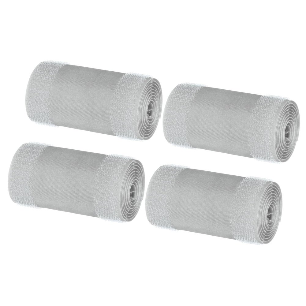 MECCANIXITY Carpet Cord Cover 3.3 Ft x 4" Grip Floor Cable Protector Management for Commercial Carpet and Loop Style Rugs Prevent Tripping Nylon Polyester Blend Grey 4Pcs