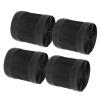 MECCANIXITY Carpet Cord Cover 9.8 Ft x 4" Grip Floor Cable Protector Management for Commercial Carpet and Loop Style Rugs Prevent Tripping Nylon Polyester Blend Black 4Pcs view 1