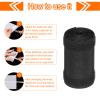 MECCANIXITY Carpet Cord Cover 9.8 Ft x 4" Grip Floor Cable Protector Management for Commercial Carpet and Loop Style Rugs Prevent Tripping Nylon Polyester Blend Black 4Pcs view 4