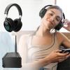 YHWKETTA Silent Disco Headphone System-10pcs Wireless LED Flashing Light Headphones with Transmitter of 500m Range, Yoga, Private Silent Movie Parties, a Silent Voice, Fitness, and More view 2