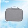 Angoily 2pcs Travel Electronics Organizer Bag Multifunctional USB Cable Pouch Grey Accessory Case Mesh Pockets for Cords Earphones Chargers for Backpack Suitcase Storage view 3