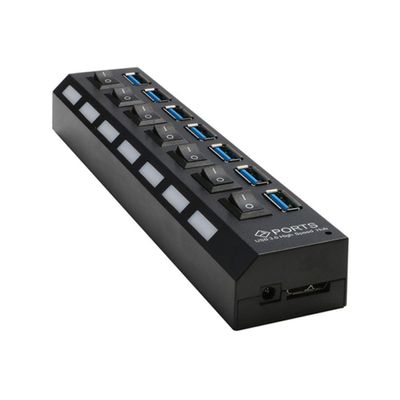 Homoyoyo Port USB Hub Splitter with Individual High-Speed Data Transfer for Laptop and Pc USB Adapter for Hard Drives Printers and More