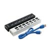 Homoyoyo Port USB Hub Splitter with Individual High-Speed Data Transfer for Laptop and Pc USB Adapter for Hard Drives Printers and More view 2