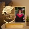 Light up Picture Frame, Attivolife Gradutaion Customization 4x6 Inches Acrylic Photo Frame with LED Night Light Desktop Decor Best Gifts for High Middle School College Graduate Friends Classmates Teen view 4