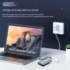 USB C HUB Dongle, 6-in-1 USB C Adapter Docking Station with 4K 30HZ 1080P HDMI,87W USB C PD,USB3.0 * 3,RJ45 Ethernet,Compatible with MacBook Pro/Air, Other Type C Latops Devices. view 4