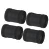MECCANIXITY Carpet Cord Cover 3.3 Ft x 2.8" Grip Floor Cable Protector Management for Commercial Carpet and Loop Style Rugs Prevent Tripping Nylon Polyester Blend Black 4Pcs view 1