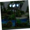 Vaguelly 8pcs Miniature Street Lamp Model for Sand Table Decor Scale Unique Landscape Lighting for House and Model Decorations view 2