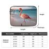 ZLWEI Laptop Sleeve Flamingo on The Beach Laptop Case Slim Laptop Bag Briefcase Shockproof Laptop Protective case for Men Women Work Travel 17 inch, Black view 3