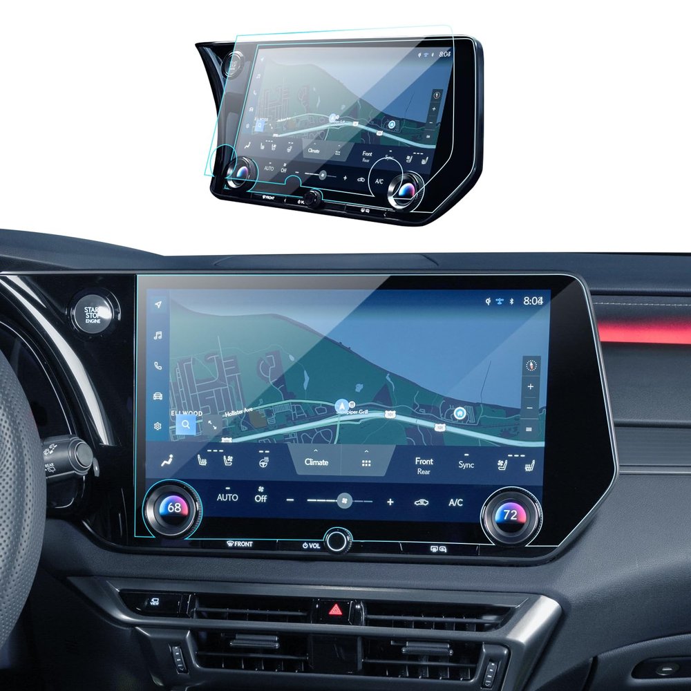 LANTU Lexus rx350 Screen Protector 2025 for 2023-2026 Lexus TX350 & RX350 Accessories Nano GPS Navigation Touchscreen Protector for RX 350/350h/500h & 2024 2025 2026 TX 350/500h HD Clear 14"-2PCS