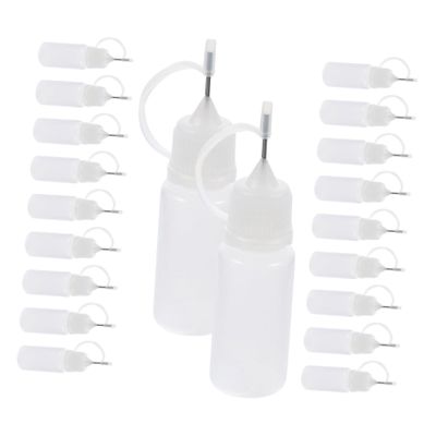 Gogogmee 20pcs Glue Bottles Portable Squeeze Applicator Bottles for DIY Projects for Oil Glue Paint and Liquid Dispensing