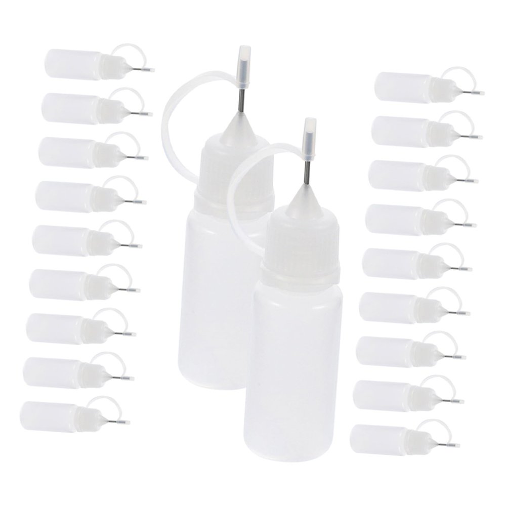Gogogmee 20pcs Glue Bottles Portable Squeeze Applicator Bottles for DIY Projects for Oil Glue Paint and Liquid Dispensing