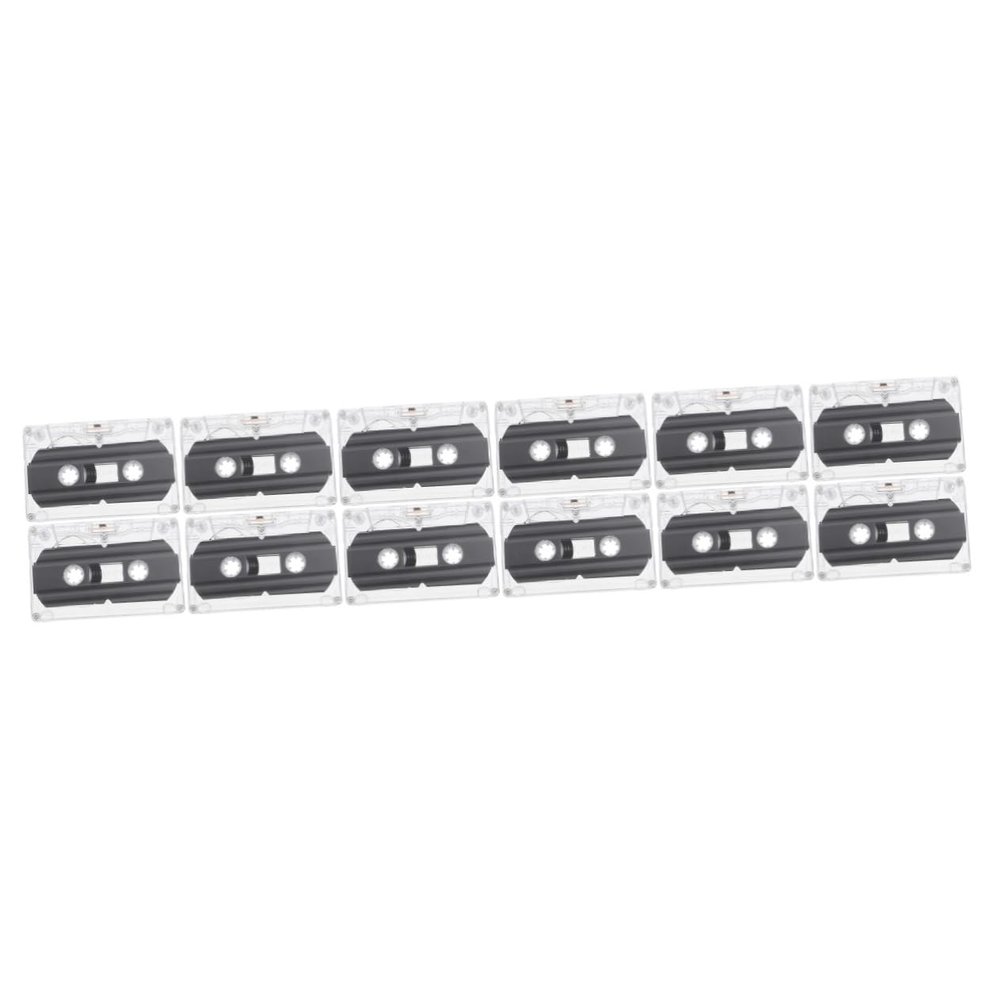 OSALADI 12pcs Recordable Blank Cassette Tapes Cassette Tape Recorder Accessories