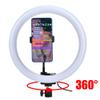 LED Rings Light, Dimmable Selfie Rings Light with Balls Head Phone Clip, Desk Makeup LED Rings Lamp for Live Stream view 3