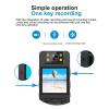 LOCADENCE Body Camera, 1080P HD Video 180 Degree Rotating Lens Night Vision Wirelessly Connection Supports 256GB Memory Card Camera with Speaker Cycling Night Running view 4