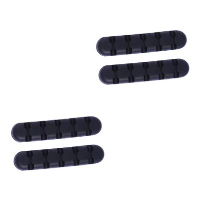 DOITOOL 4pcs Desk Cable Organizer Self Adhesive Cord Holders Cable Management Sticker for Home Office