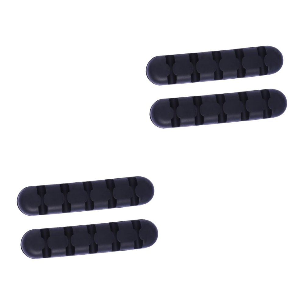 DOITOOL 4pcs Desk Cable Organizer Self Adhesive Cord Holders Cable Management Sticker for Home Office