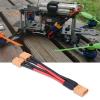MUNEFE XT60 Parallel Cable, M Fem RC Connector Adapter, Parallel Splier Cable Dual Extension for RC Baery(1 M and 2 Fem) view 2