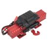 MUNEFE RC Car Winch, iversal Simulation Winch with Motor, Simulation Climbin Car Winch for SCX10 D90(Red) view 1