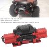 MUNEFE RC Car Winch, iversal Simulation Winch with Motor, Simulation Climbin Car Winch for SCX10 D90(Red) view 2