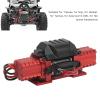 MUNEFE RC Car Winch, iversal Simulation Winch with Motor, Simulation Climbin Car Winch for SCX10 D90(Red) view 4