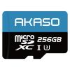 AKASO 256GB microSDXC U3 Memory Card - Up to 100MB/s, UHS-I C10, U3, Full HD, 4K UHD, MicroSD Card view 1