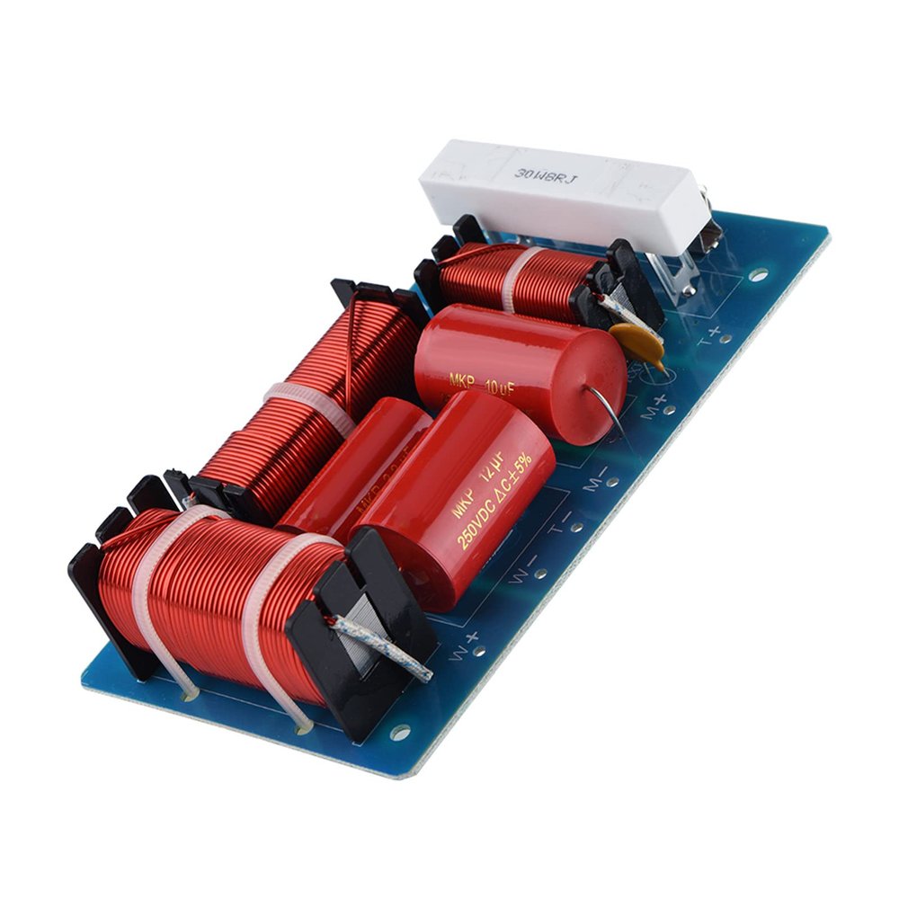 Yctze Frequency Divider HiFi Audio Filter Module for High Power Speaker, Ideal for Home Theater, Car Audio, Crossover 3 Way, Passive 3 Way Crossovers, 4 Way Speaker