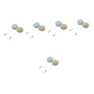 Beavorty 10pcs Macaron Shape Eyeglass Cleaner and Phone Screen Microfiber Cleaning Cloth for Lenses Screens and Cameras Washable Easy to Attach Keyring